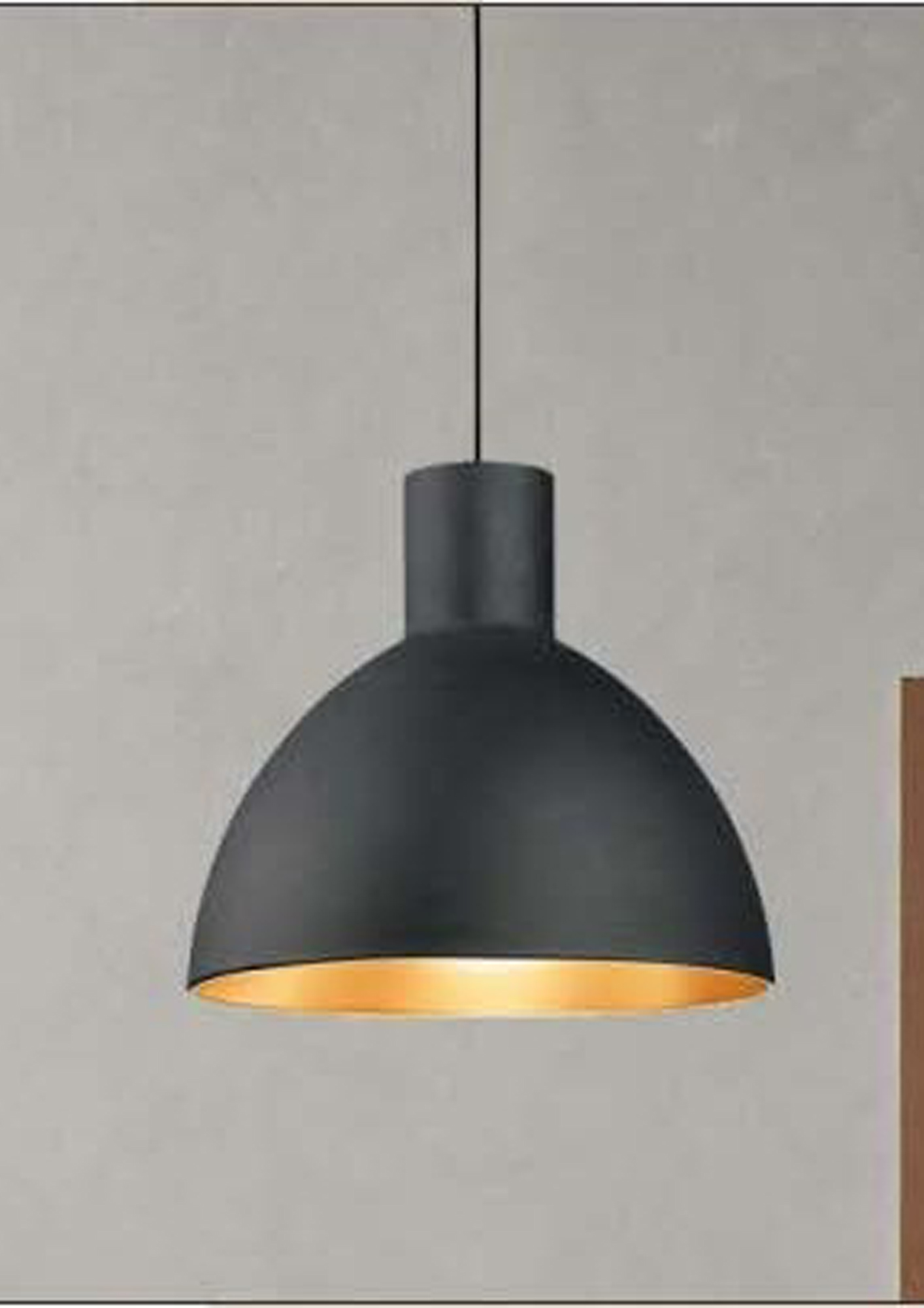 Beyond Lights - Black Dome Lamp- GL
